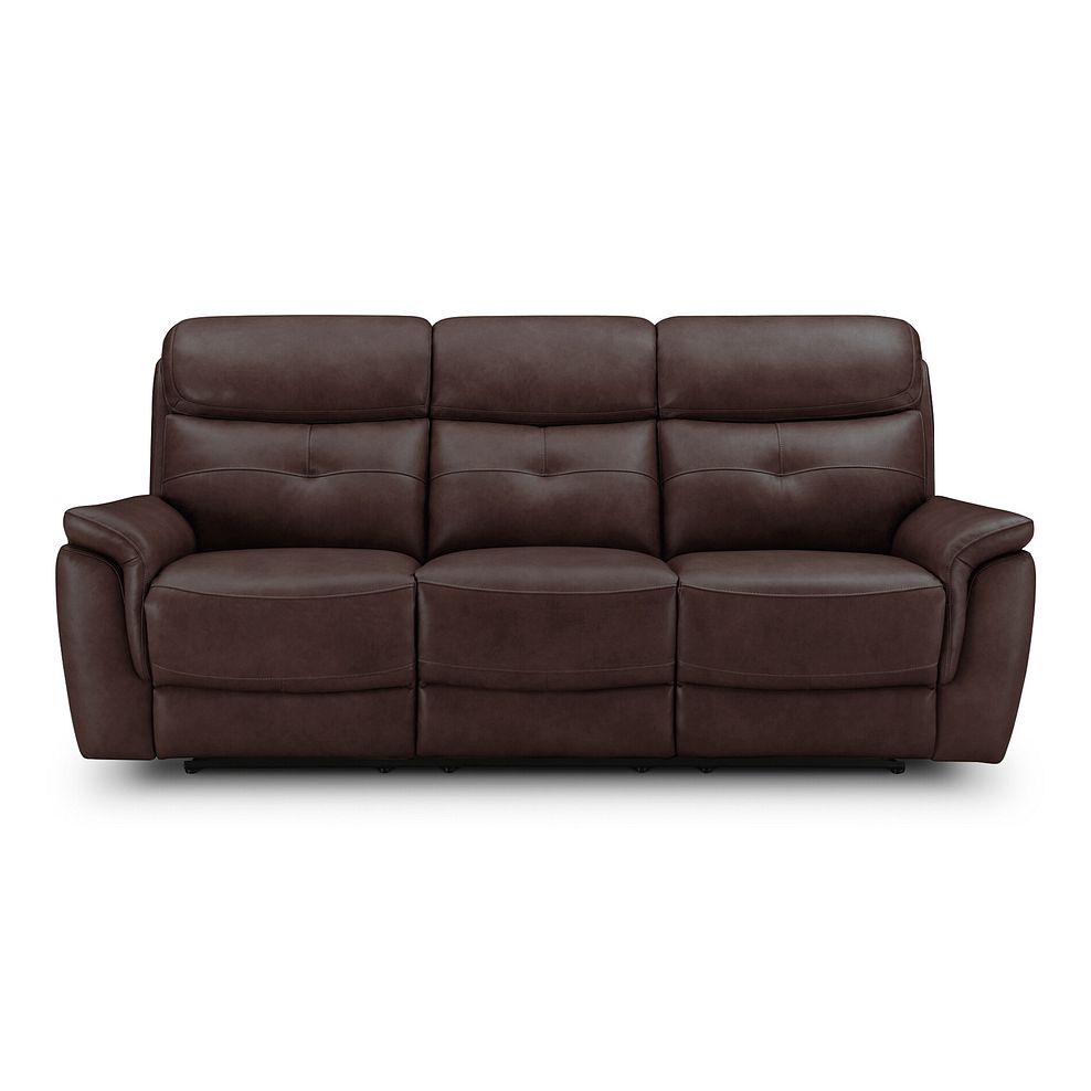Iver 3 Seater Electric Recliner Sofa with Power Headrests in Odyssey Two Tone Brown Leather 5