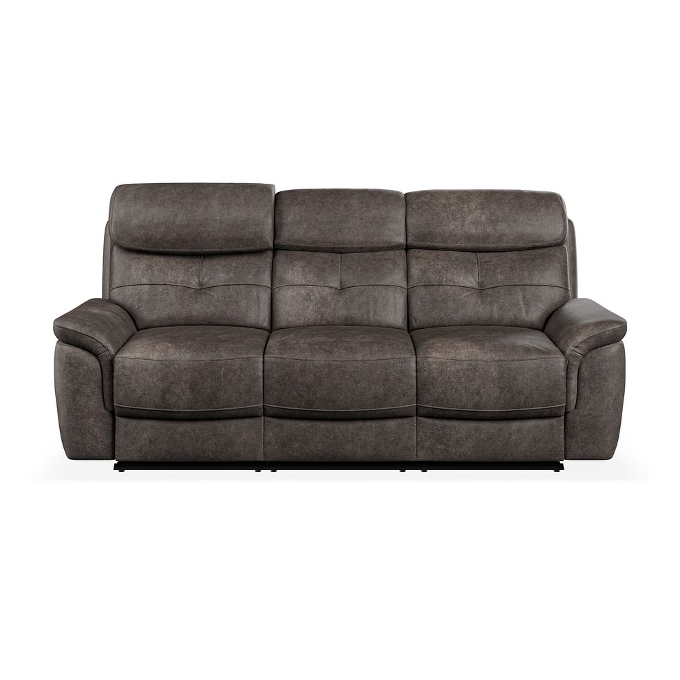 Iver 3 Seater Electric Recliner Sofa with Power Headrests in Pilgrim Pewter Fabric 5