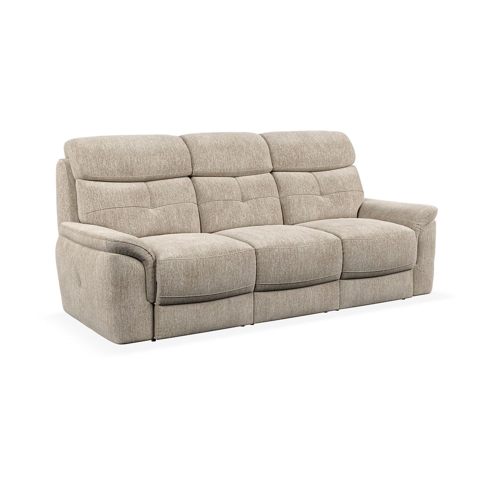 Iver 3 Seater Sofa in Jetta Beige Fabric 1
