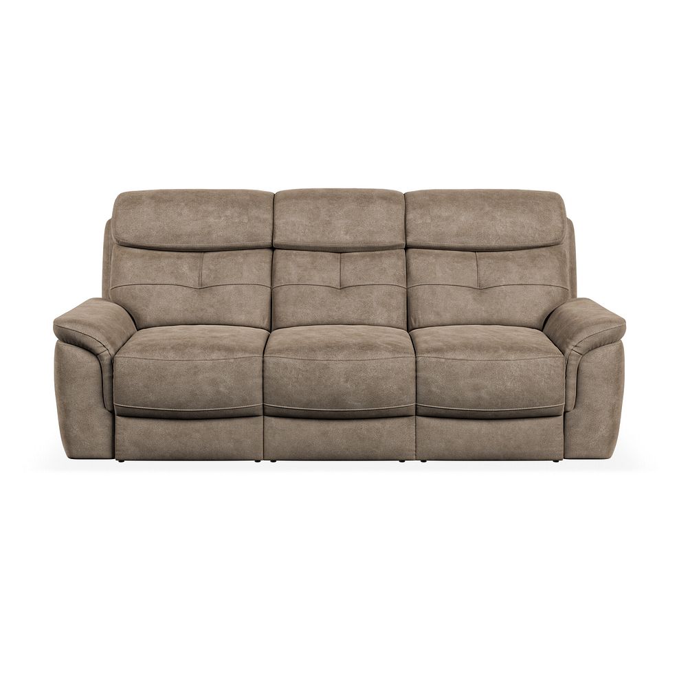 Iver 3 Seater Sofa in Miller Earth Brown Fabric 2