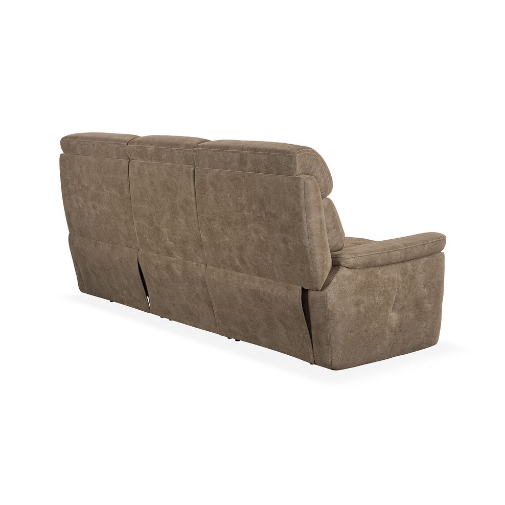 Iver 3 Seater Sofa in Miller Earth Brown Fabric 4