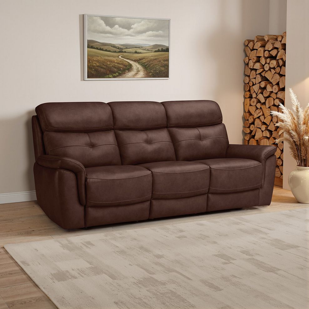 Iver 3 Seater Sofa in Odyssey Tan Leather 1