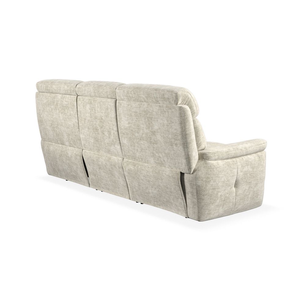 Iver 3 Seater Sofa in Plush Beige Fabric 4