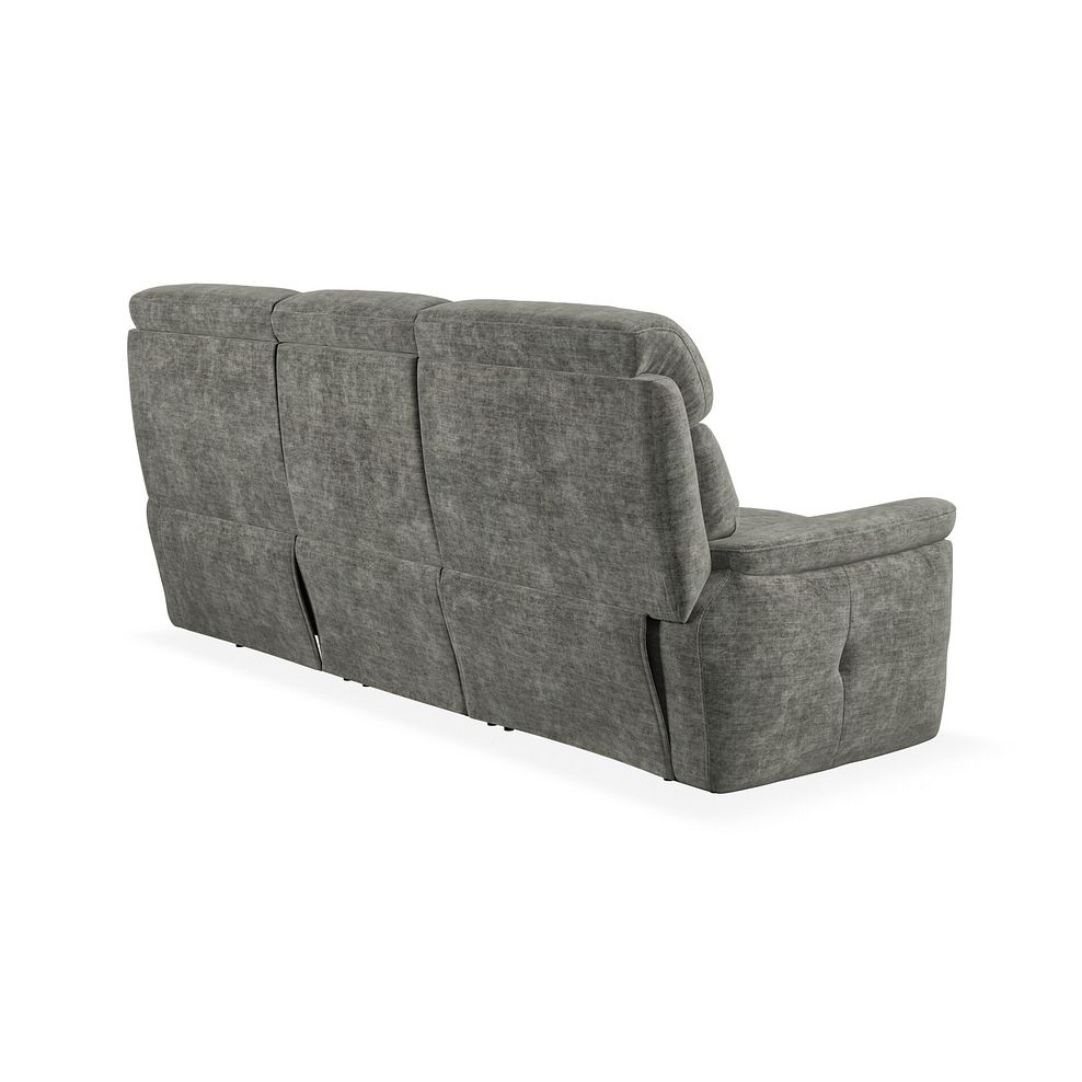 Iver 3 Seater Sofa in Plush Charcoal Fabric 4