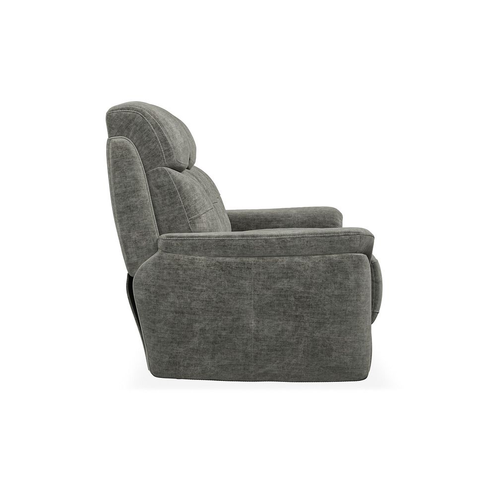 Iver 3 Seater Sofa in Plush Charcoal Fabric 3