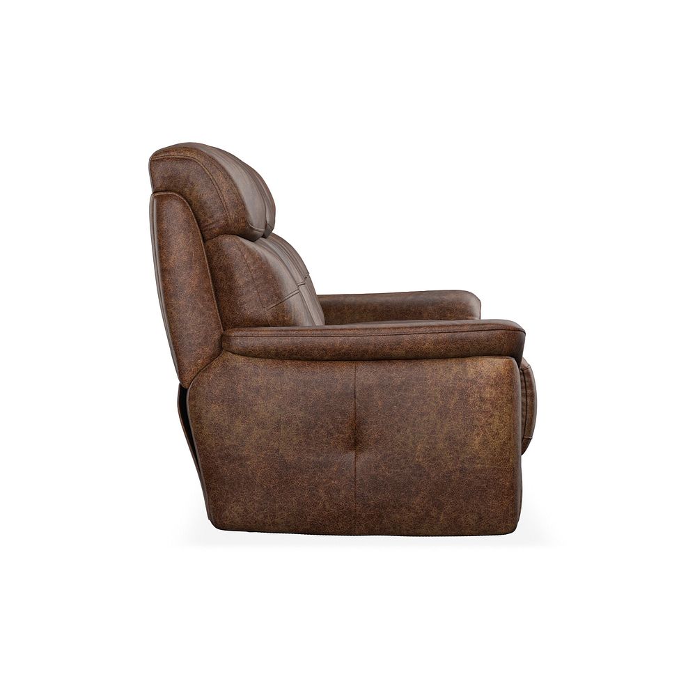 Iver 3 Seater Sofa in Ranch Dark Brown Fabric 3
