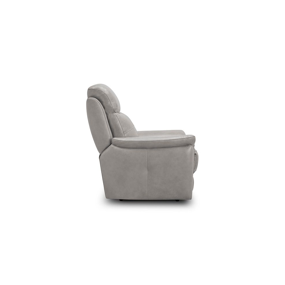 Iver Armchair in Amara Light Grey Leather 3