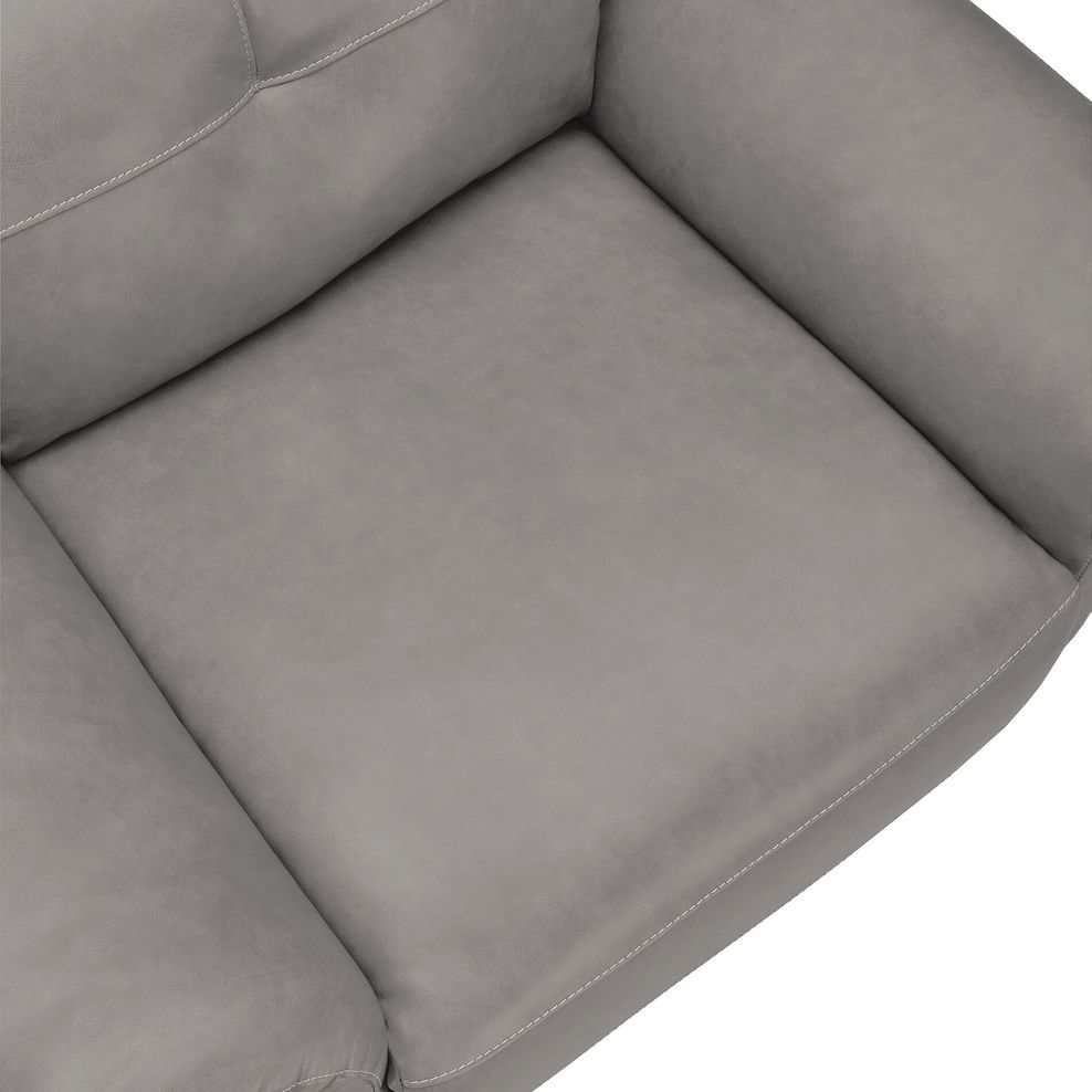 Iver Armchair in Amara Light Grey Leather 6