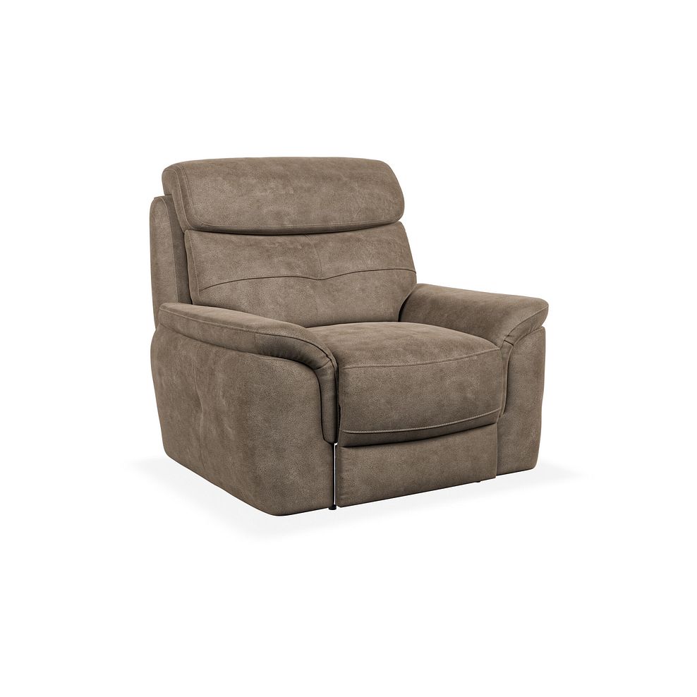 Iver Armchair in Miller Earth Brown Fabric 1