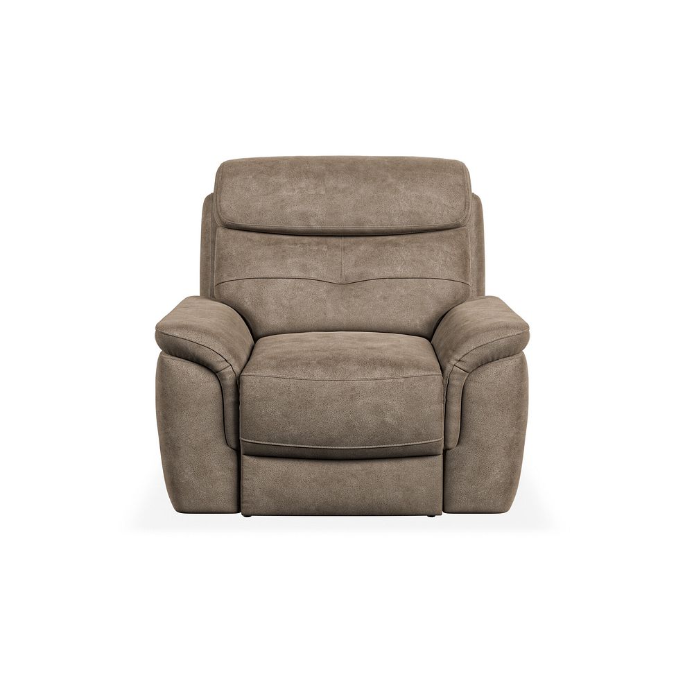 Iver Armchair in Miller Earth Brown Fabric 2