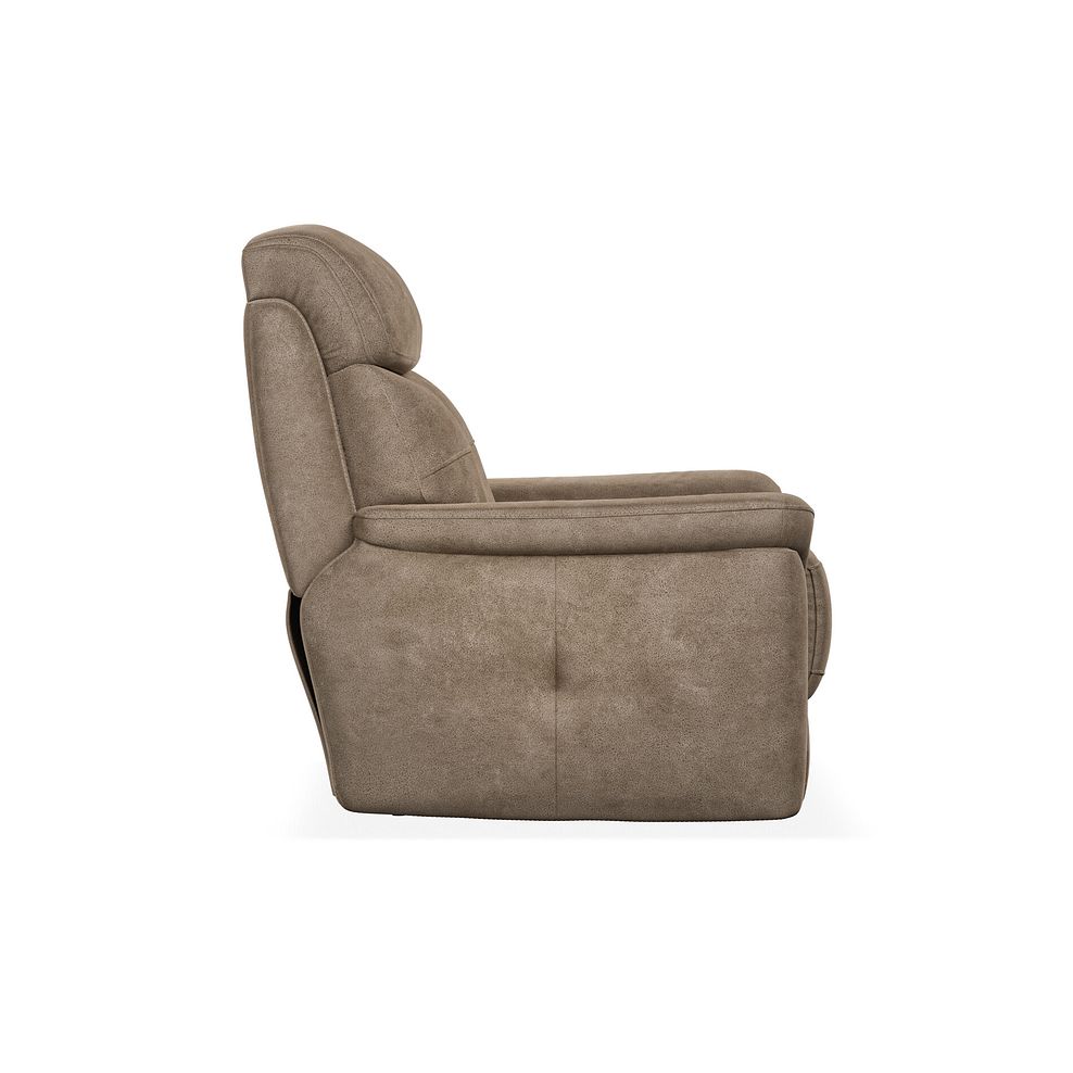 Iver Armchair in Miller Earth Brown Fabric 3
