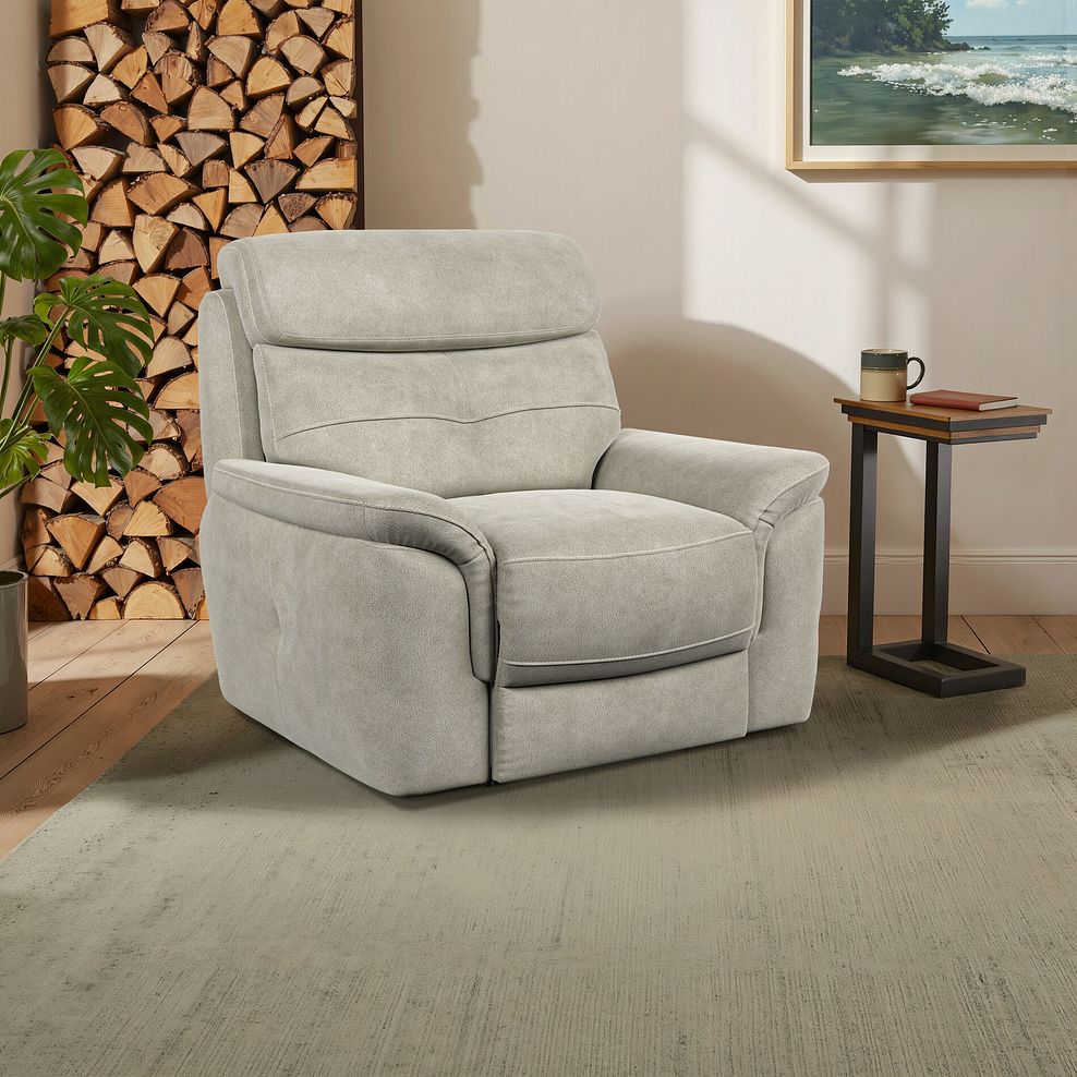 Iver Armchair in Miller Taupe Fabric 1