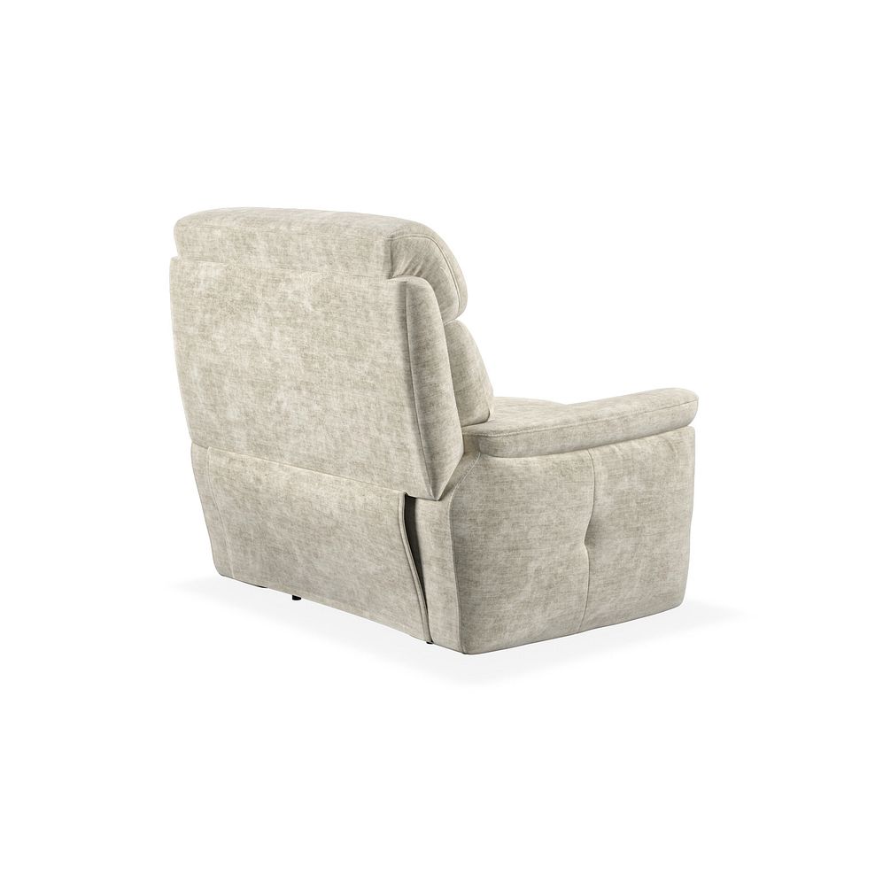 Iver Armchair in Plush Beige Fabric 4