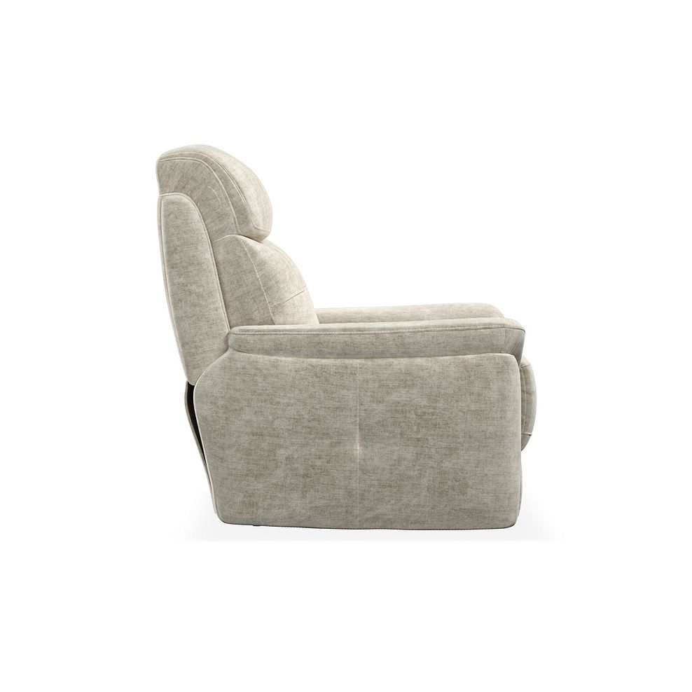 Iver Armchair in Plush Beige Fabric 3