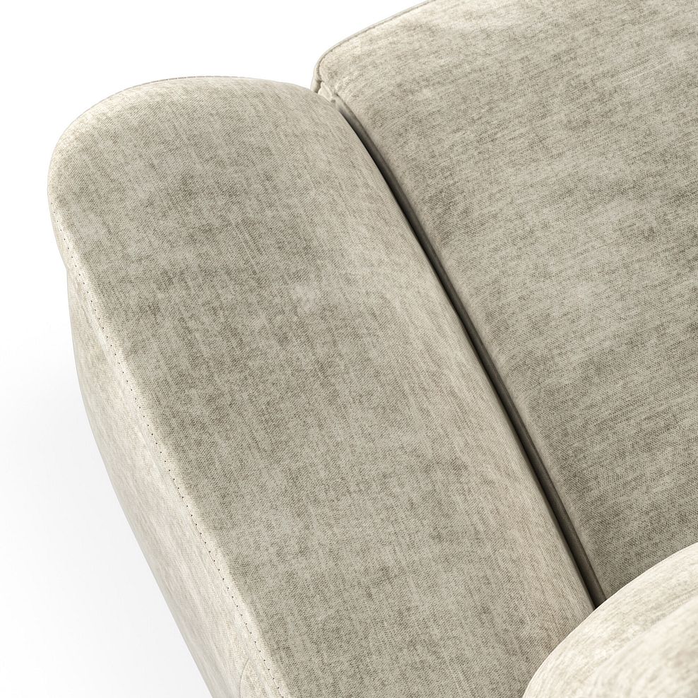 Iver Armchair in Plush Beige Fabric 5
