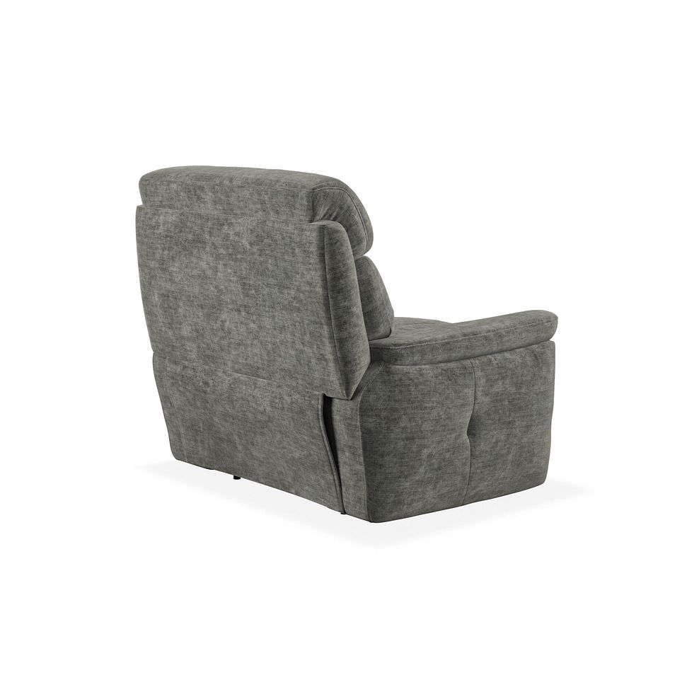 Iver Armchair in Plush Charcoal Fabric 4