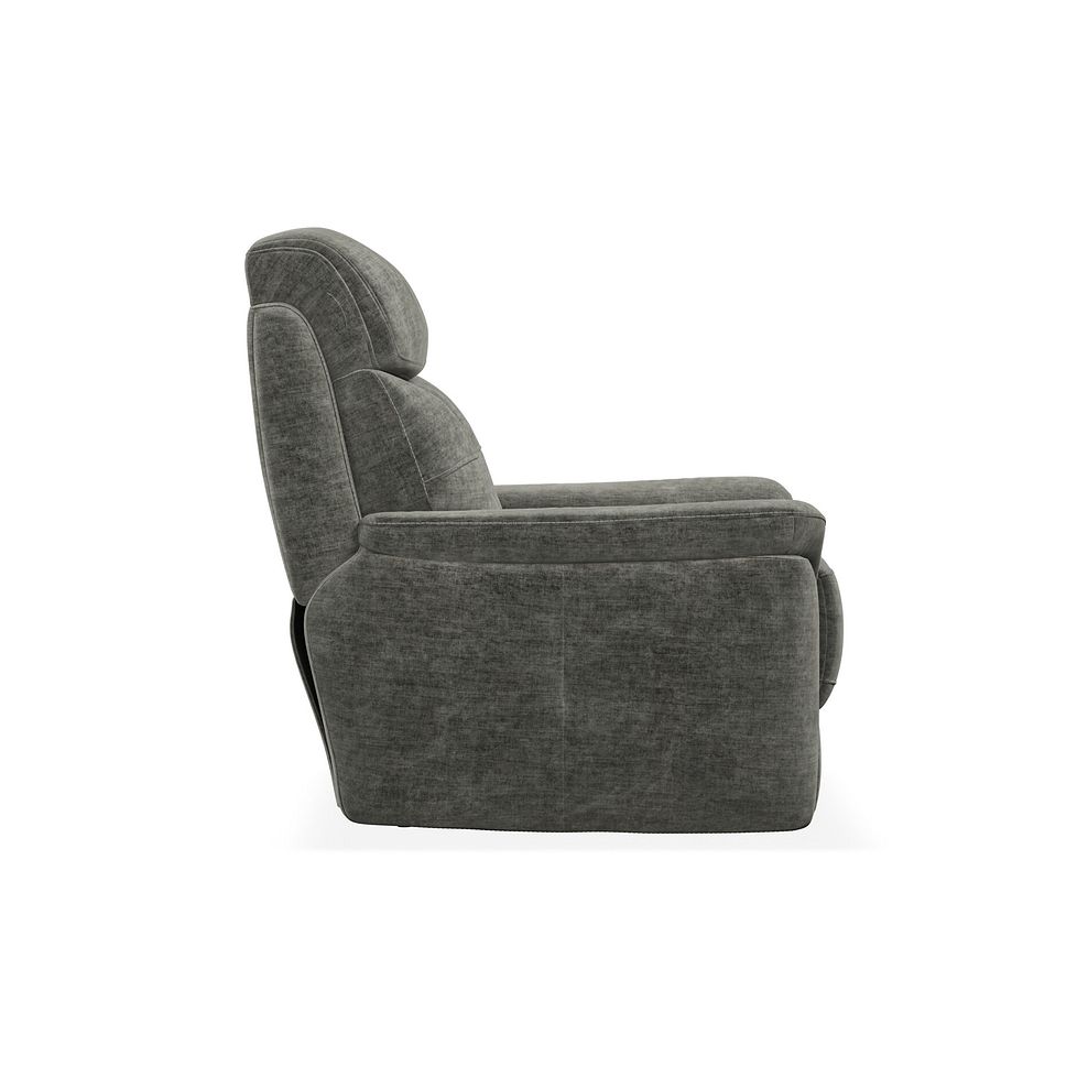 Iver Armchair in Plush Charcoal Fabric 3