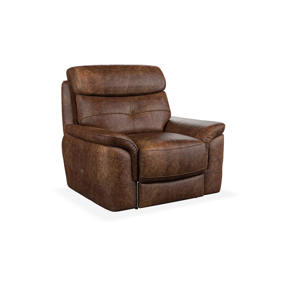 Iver Armchair in Ranch Dark Brown Fabric 1