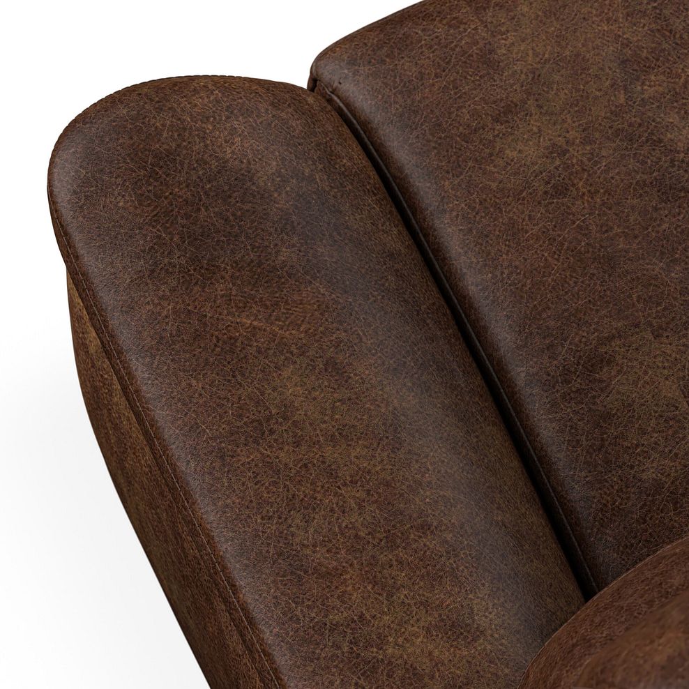 Iver Armchair in Ranch Dark Brown Fabric 5