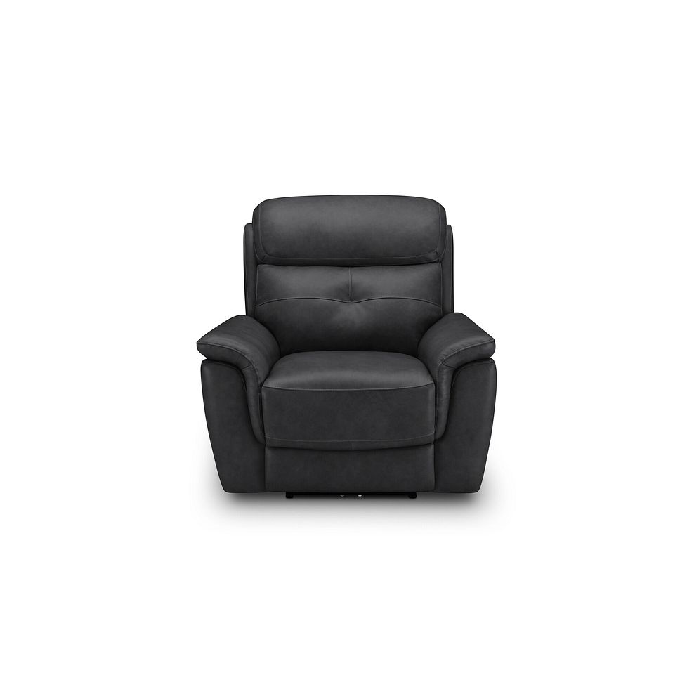 Iver Electric Recliner Armchair in Amara Black Leather 4