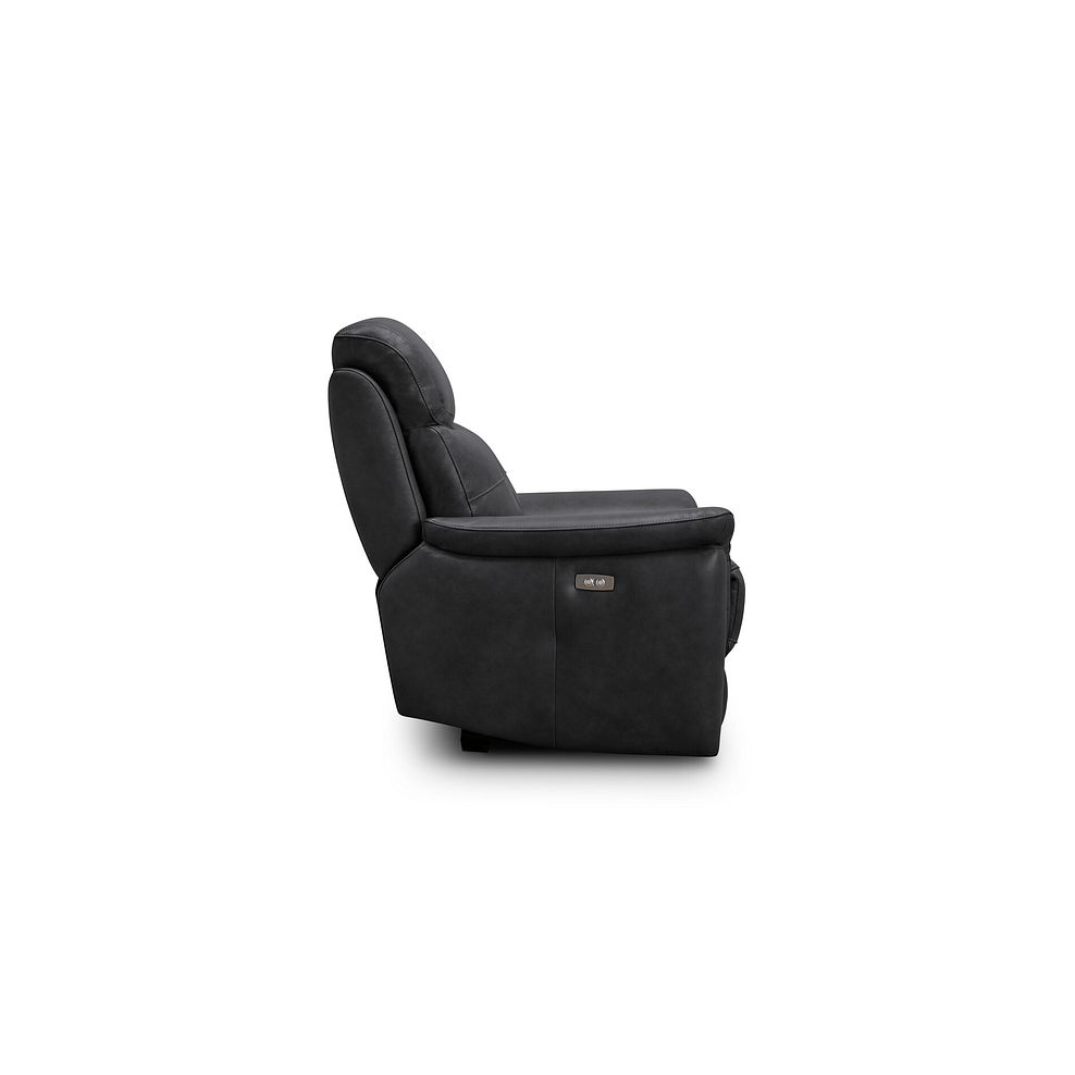 Iver Electric Recliner Armchair in Amara Black Leather 6