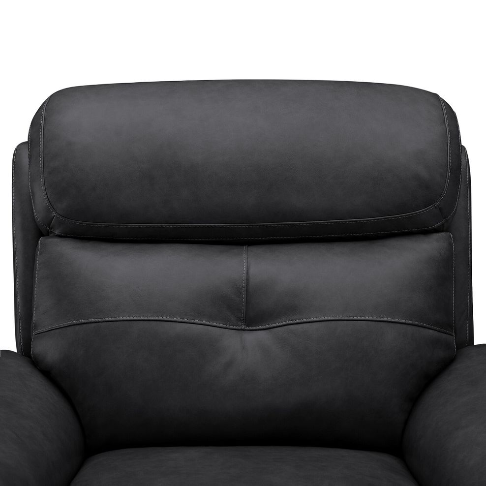 Iver Electric Recliner Armchair in Amara Black Leather 11