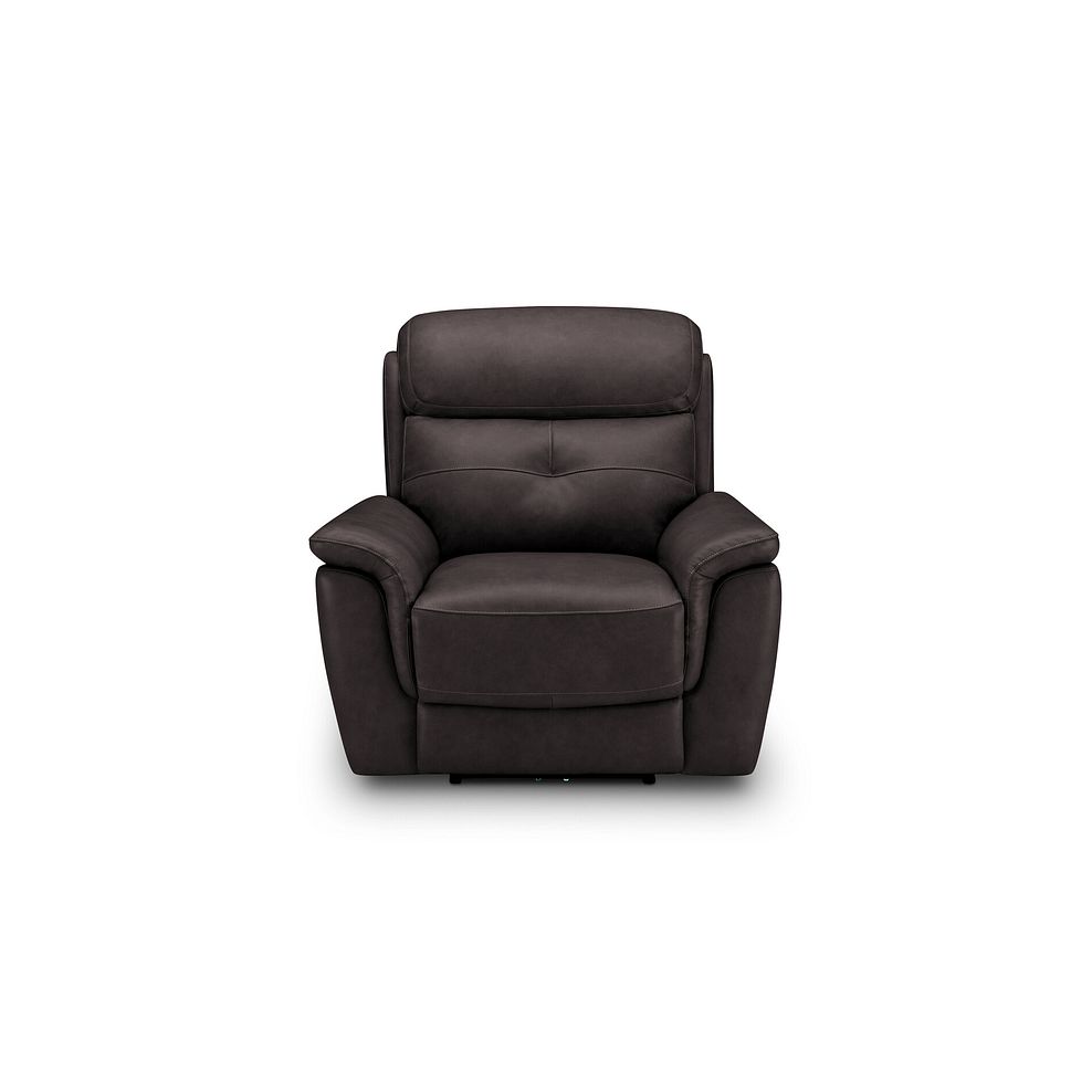 Iver Electric Recliner Armchair in Amara Brown Leather 4