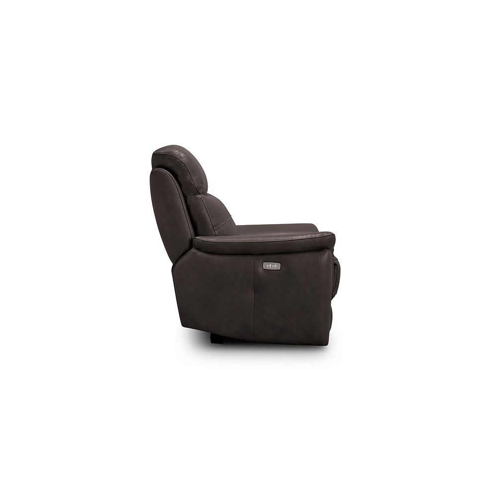 Iver Electric Recliner Armchair in Amara Brown Leather 6