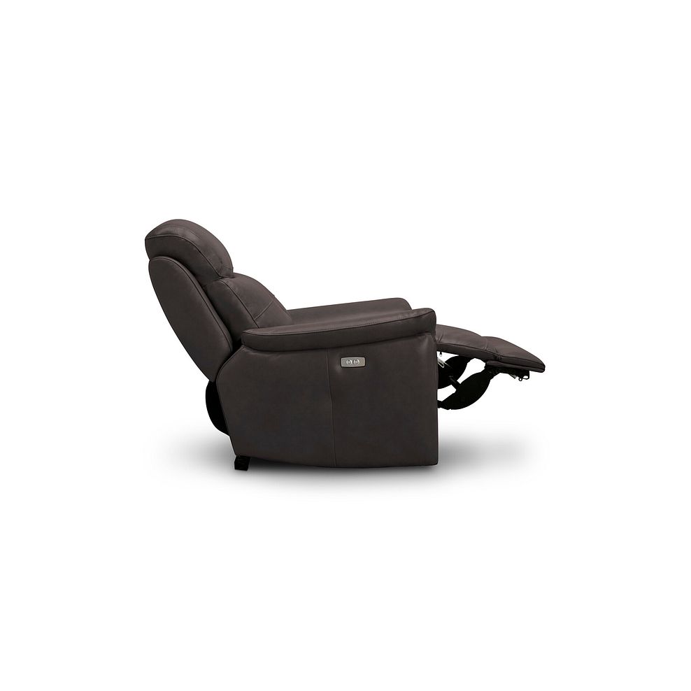 Iver Electric Recliner Armchair in Amara Brown Leather 7