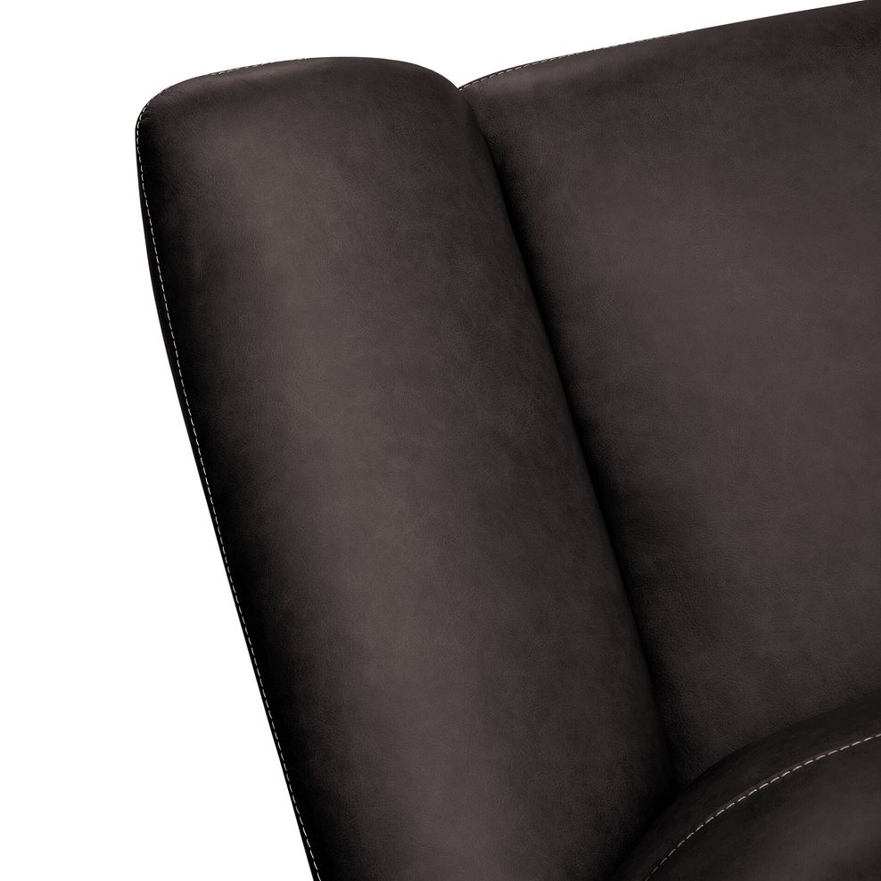 Iver Electric Recliner Armchair in Amara Brown Leather 9