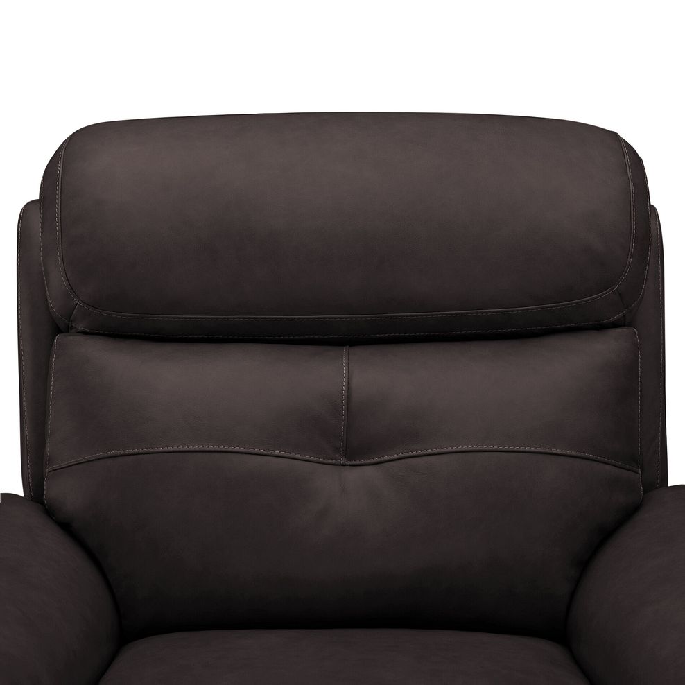Iver Electric Recliner Armchair in Amara Brown Leather 11