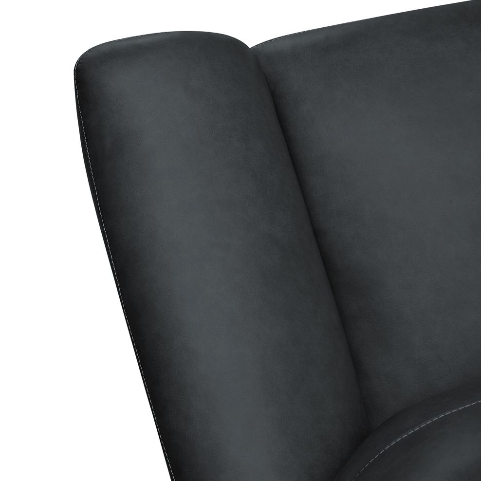 Iver Electric Recliner Armchair in Amara Dark Grey Leather 11