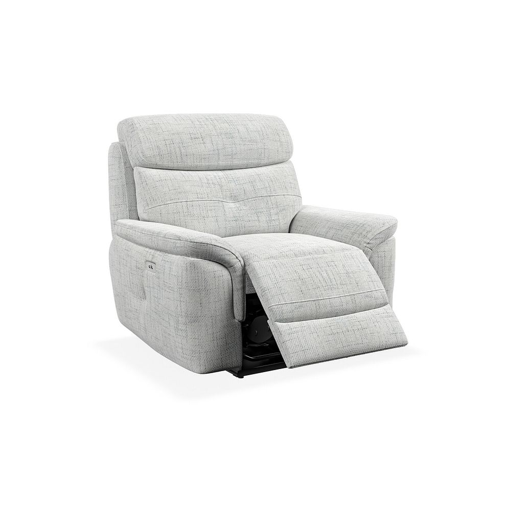 Iver Electric Recliner Armchair in Keswick Dove Grey Fabric 2