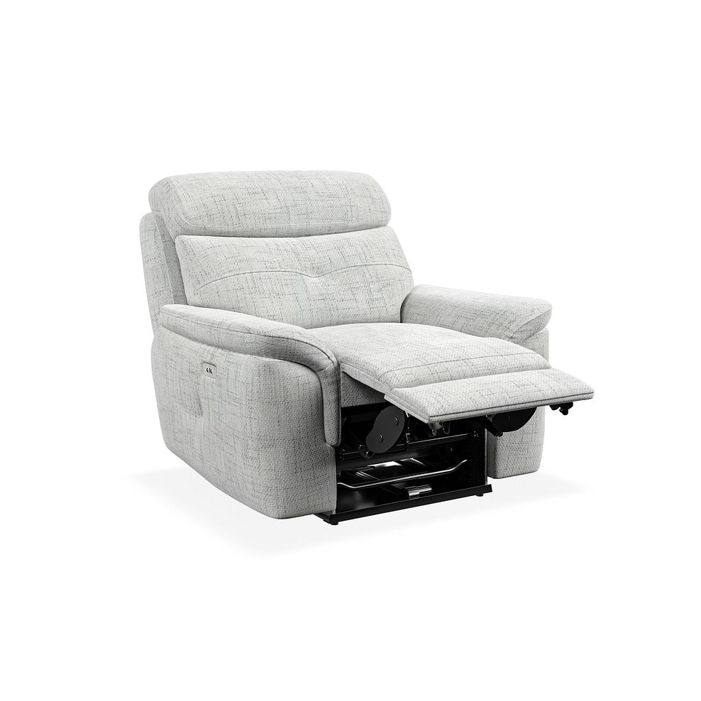 Iver Electric Recliner Armchair in Keswick Dove Grey Fabric 3