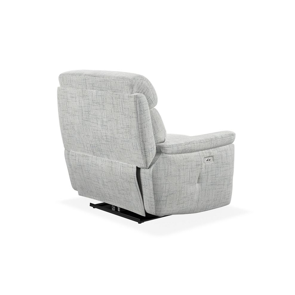 Iver Electric Recliner Armchair in Keswick Dove Grey Fabric 5
