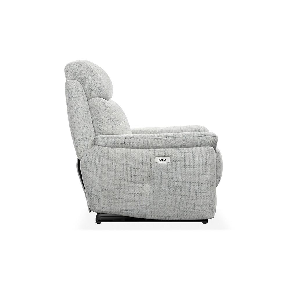 Iver Electric Recliner Armchair in Keswick Dove Grey Fabric 6