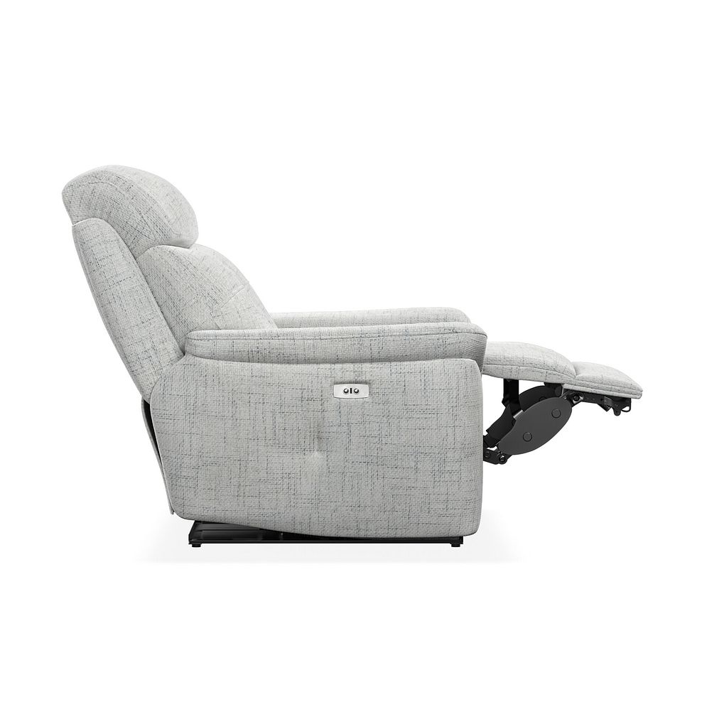 Iver Electric Recliner Armchair in Keswick Dove Grey Fabric 7