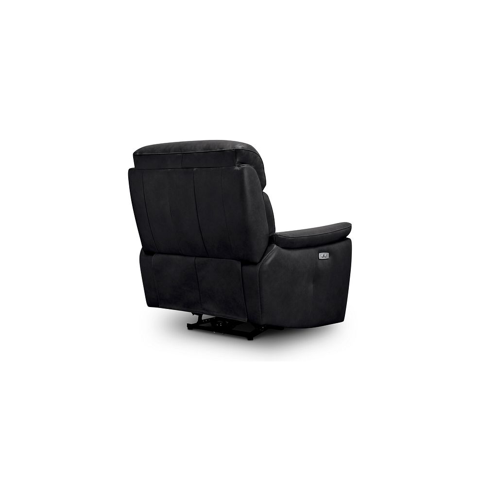 Iver Electric Recliner Armchair in Odyssey Black Leather 6