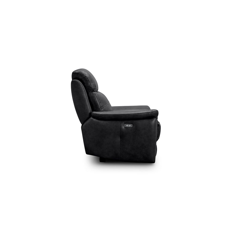 Iver Electric Recliner Armchair in Odyssey Black Leather 4