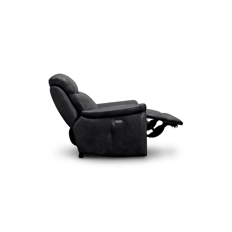 Iver Electric Recliner Armchair in Odyssey Black Leather 5