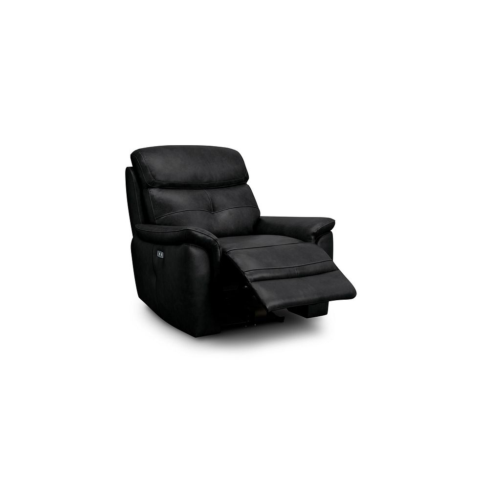 Iver Electric Recliner Armchair in Odyssey Black Leather 11