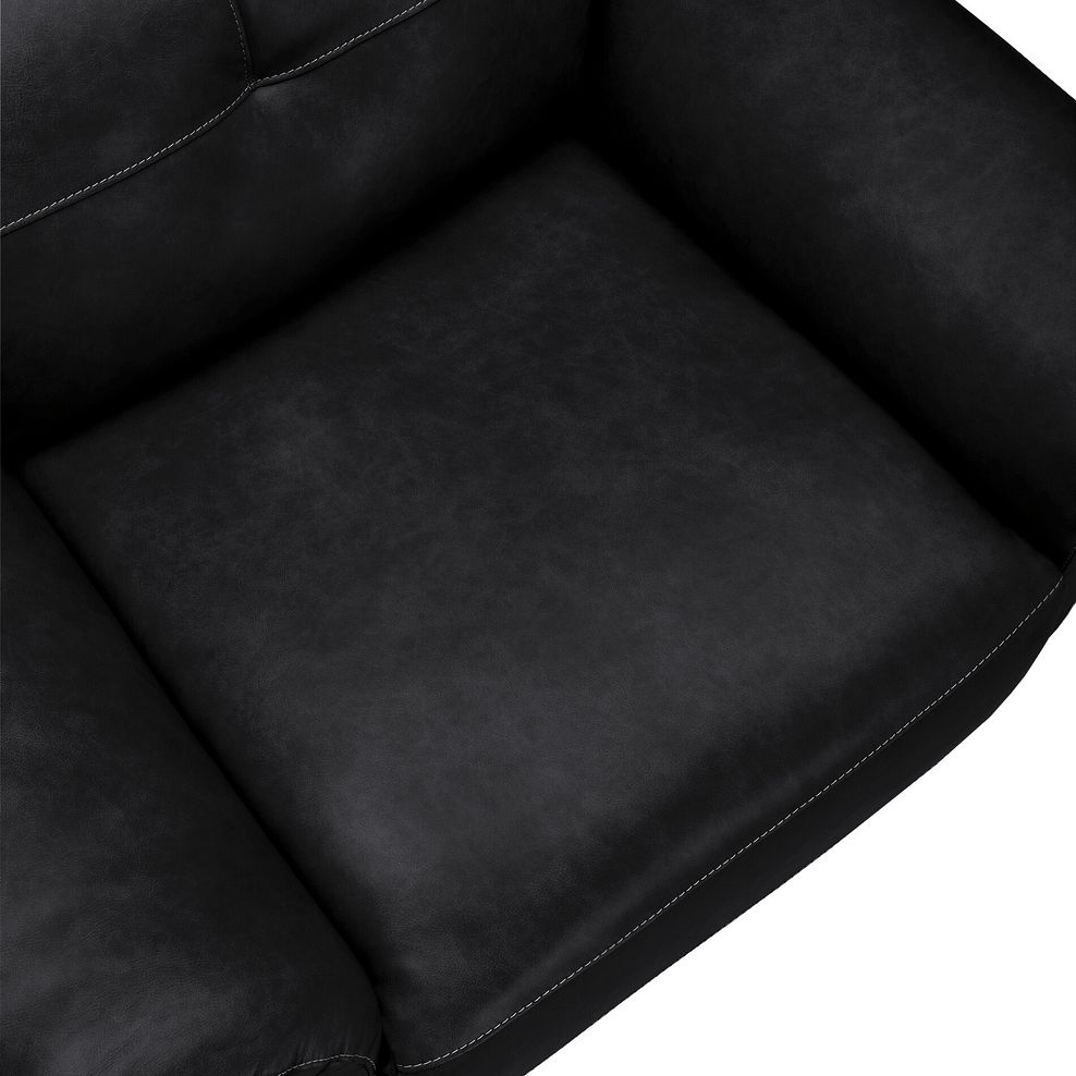 Iver Electric Recliner Armchair in Odyssey Black Leather 9