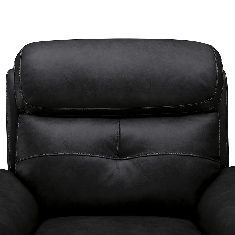 Iver Electric Recliner Armchair in Odyssey Black Leather 10
