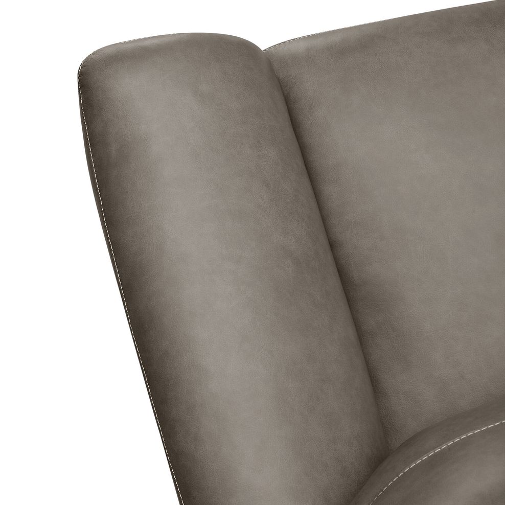 Iver Electric Recliner Armchair in Odyssey Dark Grey Leather 9