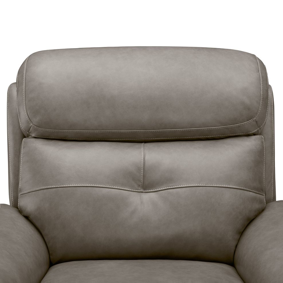 Iver Electric Recliner Armchair in Odyssey Dark Grey Leather 11