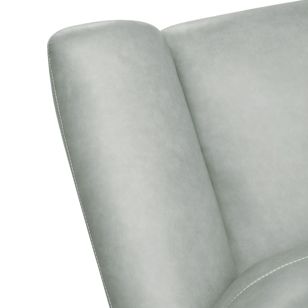 Iver Electric Recliner Armchair in Odyssey Light Grey Leather 9