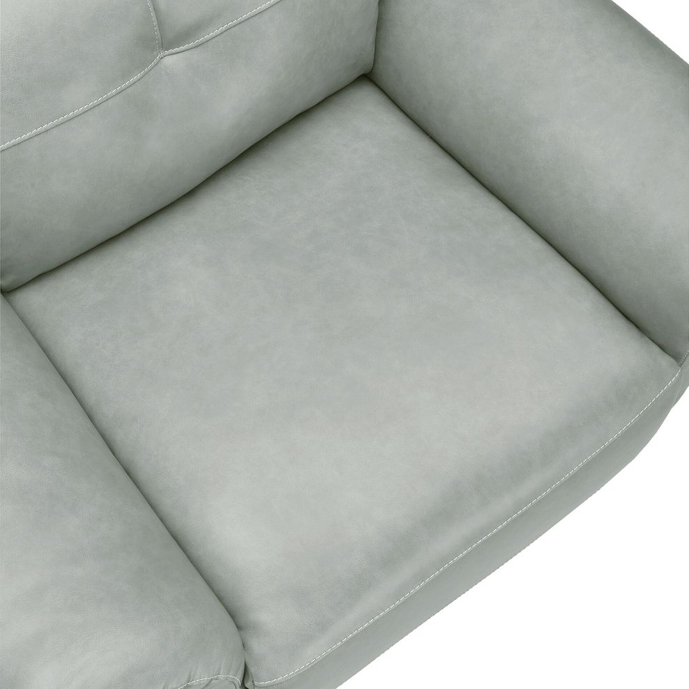 Iver Electric Recliner Armchair in Odyssey Light Grey Leather 10