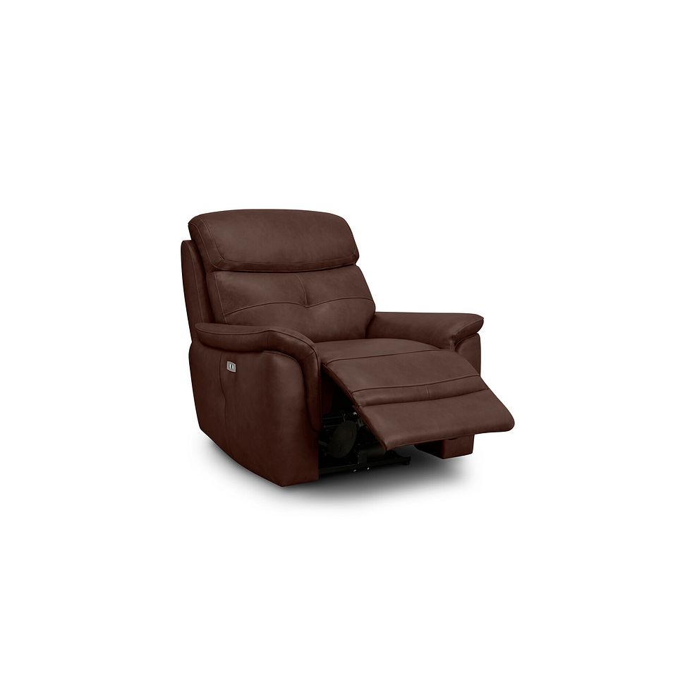 Iver Electric Recliner Armchair in Odyssey Tan Leather 4