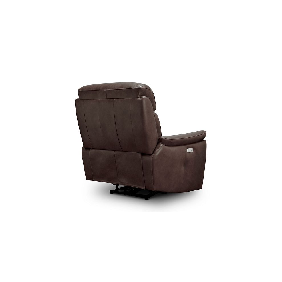 Iver Electric Recliner Armchair in Odyssey Two Tone Brown Leather 6
