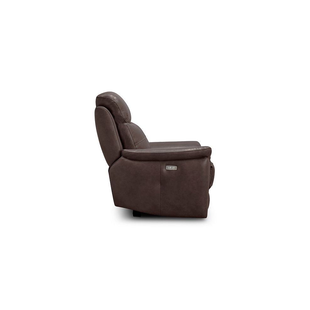 Iver Electric Recliner Armchair in Odyssey Two Tone Brown Leather 5